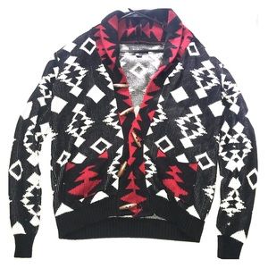 Red & Black cardigan (xmas sweater)